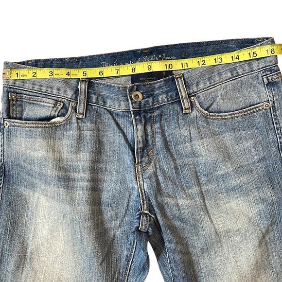 Vintage Levi's Eco Ultra Low Boot Light Wash 522 Denim Jeans Women's Size 8S - Picture 4 of 7